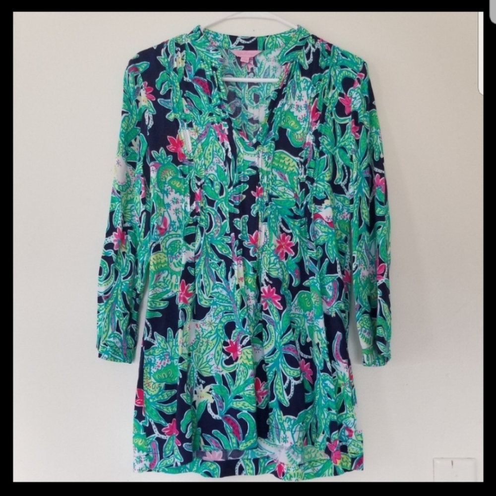 Lilly Pulitzer Sarasota Tunic Top Size XS
